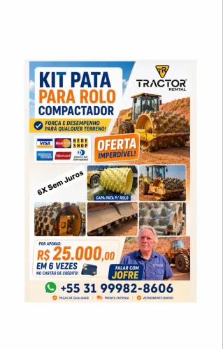 KIT PATA ROLO COMPACTADOR