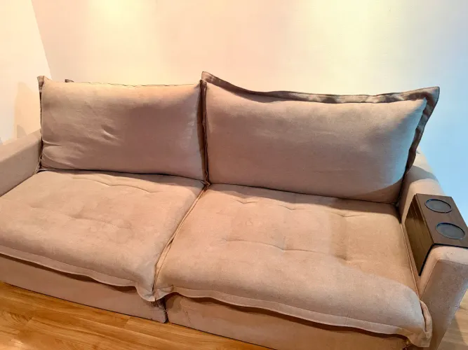 Sofá retrátil e reclinável 2.30 cinza