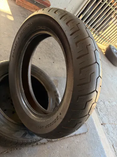 Pneu moto 150 80 aro 16 dunlop sem câmara 
