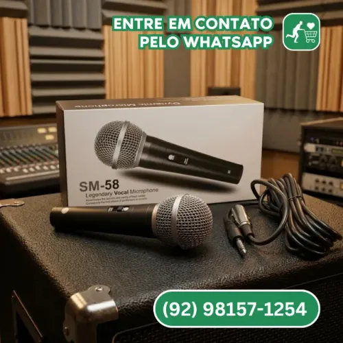 Microfone Profissiona M58 Com Fio