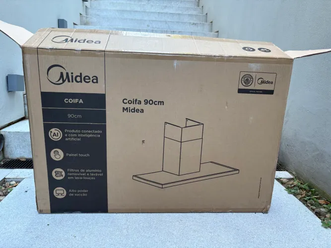 Coifa de Parede Midea 90cm Inox Smart Pro Touch 