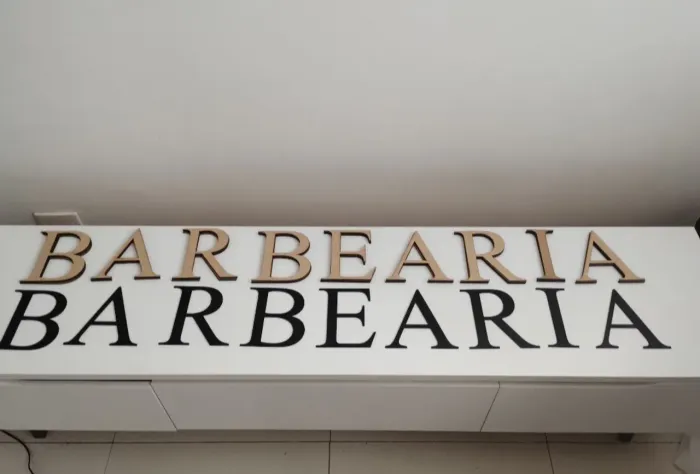 Kit com 9 Letras em MDF tamanho 15cm para Barbearia