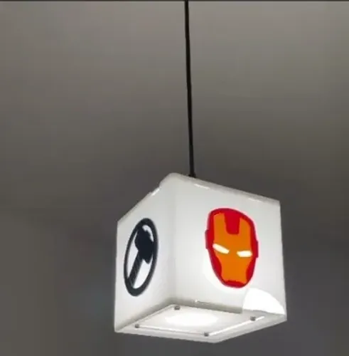 LUSTRE HERÓIS AVENGERS - ACRÍLICO