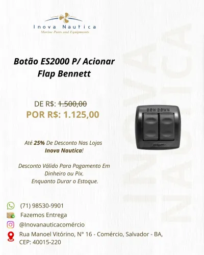 Botão ES2000 P/ Acionar Flap Bennett
