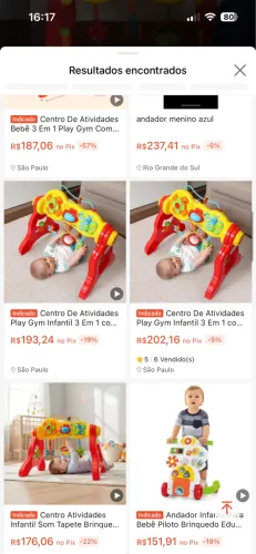 Centro de atividades bebê