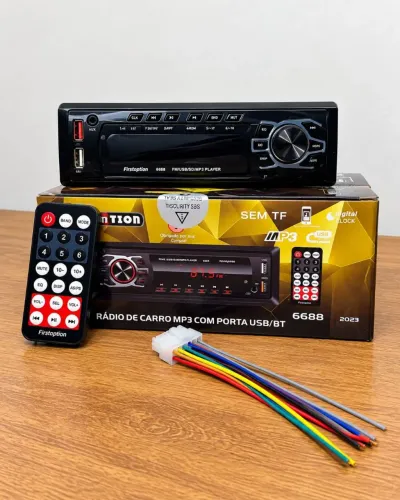 Rádio de Carro - Bluetooth / Pen Drive / Auxiliar
