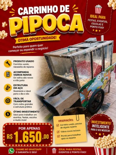 Carrinho de pipoca