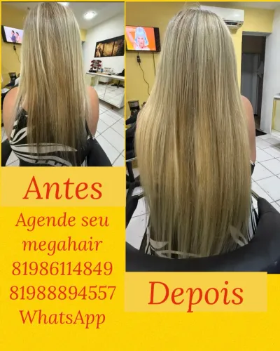 Agende seu megahair temos cabelos naturais