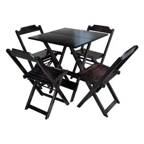 Jogo de Mesa dobrável com Cadeiras