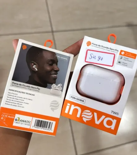 FONE DE OUVIDO SEM FIO NOVO