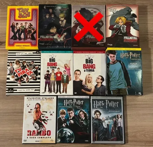 DVD - Acervo com 341 Títulos Variados