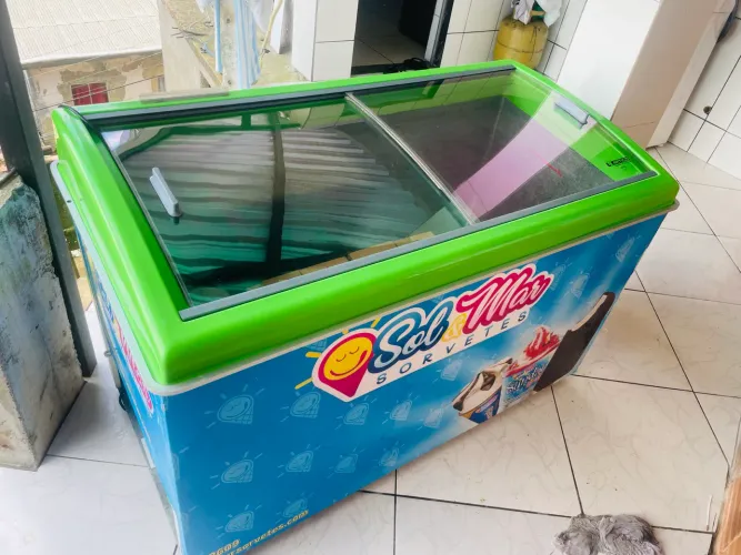 Freezer  horizontal ilha 6 temperatura muito novo