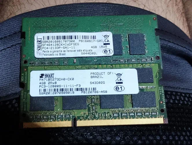 Memória de DDR3 de notebook