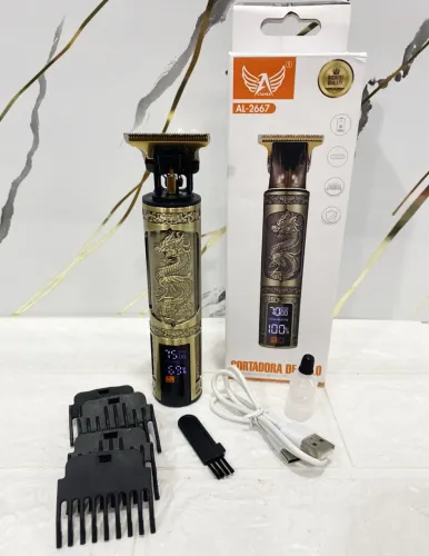 MÁQUINA DE CORTAR CABELO E BARBA C/VISOR