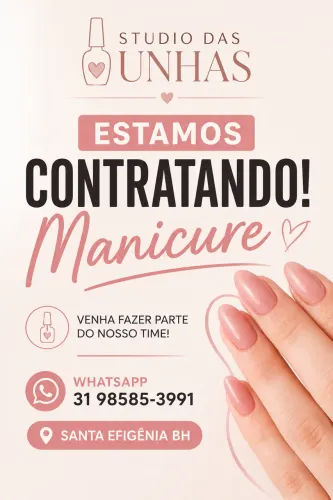 Contrata-se Manicure