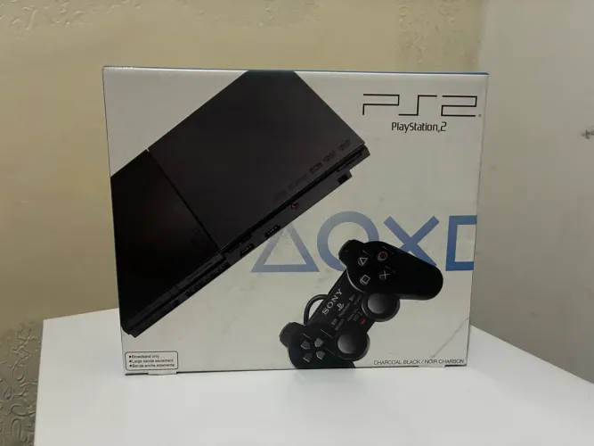 PS2 Slim 70000 Completo + MX4SIO 64GB + 30 Jogos
