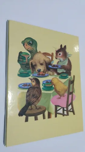 Álbum de fotografia antigo ilustração do Animal friends.