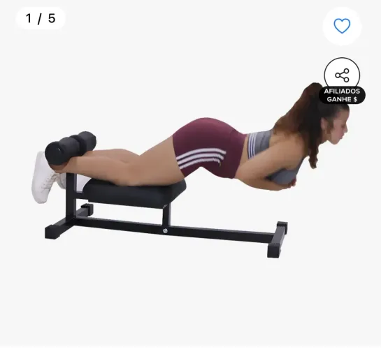 Banco flexão nórdica 