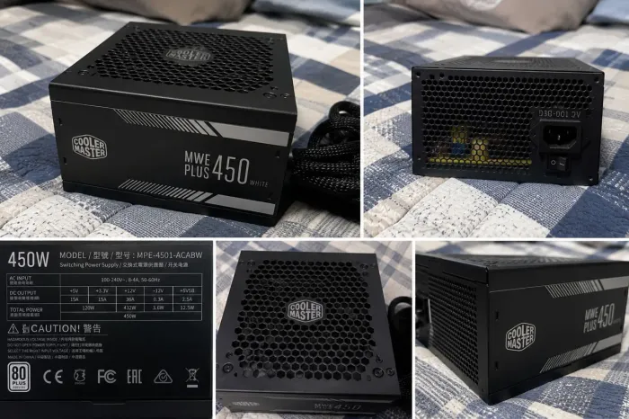 Fonte cooler master mwe 450 80 plus white