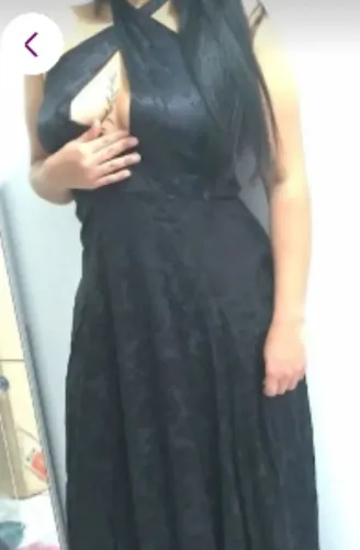 Vestido longo preto 