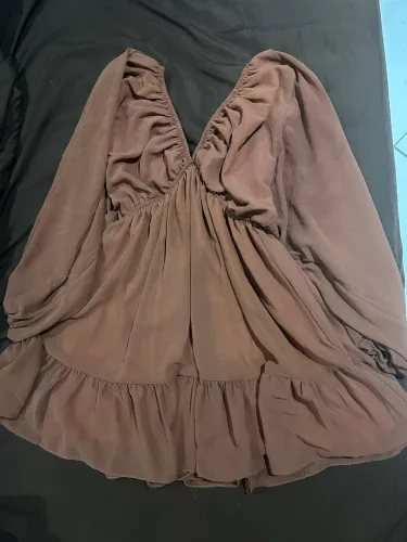 Vestido Marrom