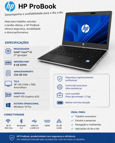 Notebook HP probook 16 gb