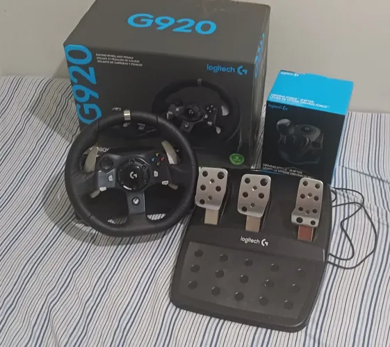 Logitech G920 Completo + Câmbio, perfeitas condições para XBOX e PC