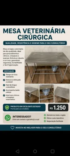 Vende-se uma mesa cirúrgica