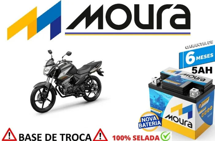 Bateria Automotiva Moura Fazer 150cc - 5Ah