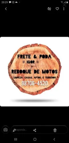 Poda &  fretes (rápido)  limpeza de terrenos casas e apartamentos. 