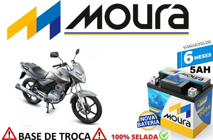 Bateria Moura 5Ah Honda Titan 150cc Automotiva