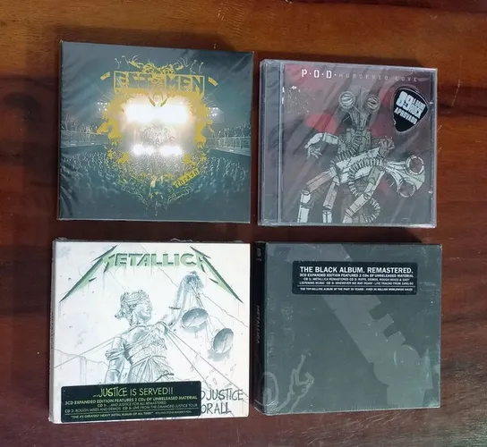 CDs box triplos Thrash Groove Metal importado