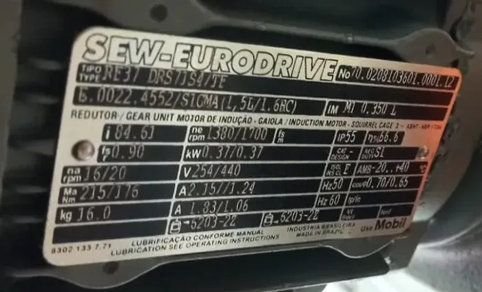 Motor Sew - Eurodrive  (Meio Cavalo)