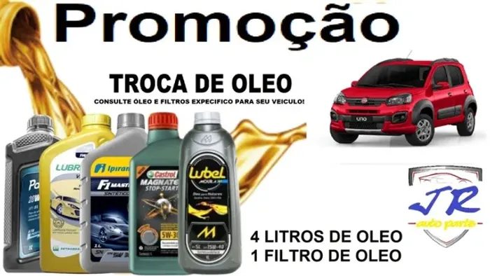 Kit Troca de Oleo + Filtro de Oleo Fiat Uno 