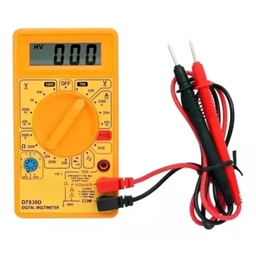 Multímetro Digital DT-830 com bateria e ponta de teste