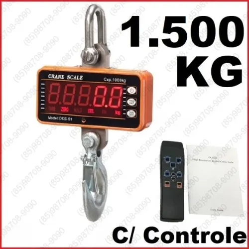 Balança 1.500kg 1500kg mil kg gancho guindaste