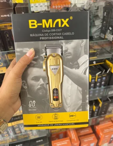 Máquina de Corte Recarregável com Visor LCD 5W BM-C027 - B-Max