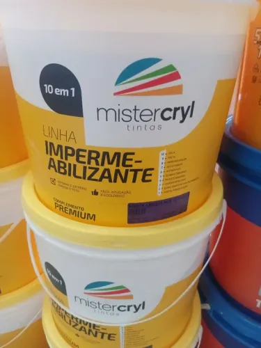 Tinta Impermeabilizante Mistercryl 10 em 1 Balde grande - Complemento Premium