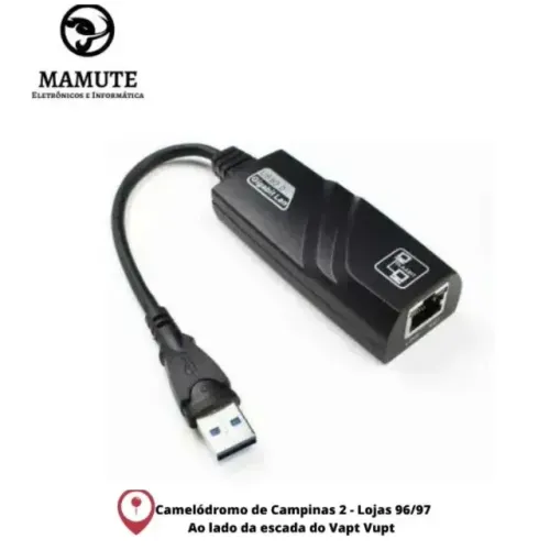 Adaptador Usb 3.0 Para Rede Rj45 10/100/1000 Gigabit