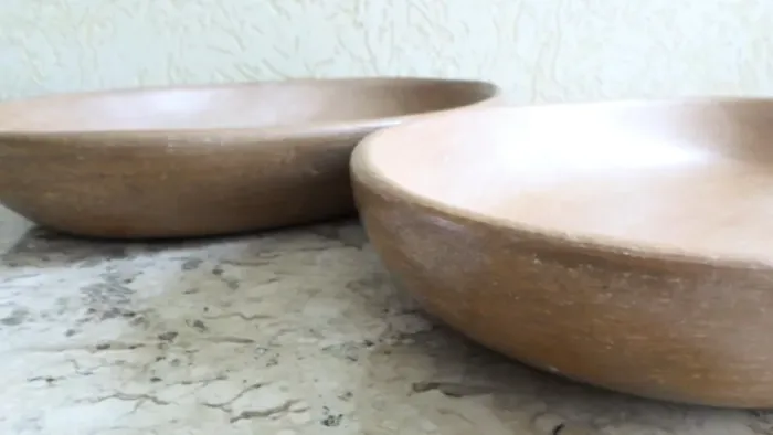 2 TRAVESSAS DE BARRO TERRACOTA ARTESANAL- FORMATO OVAL ( feito no Nordeste)