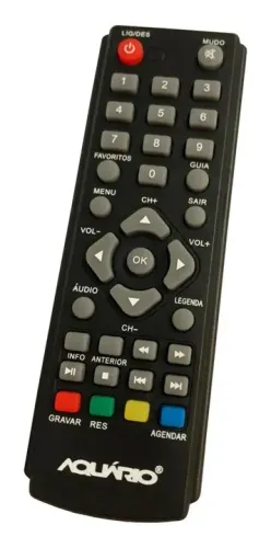Controle Remoto Conversor Digital Aquário Dtv 4000 5000 7000 Original
