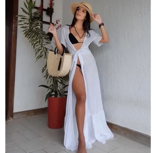 Saida de Praia Branco Longa - Novo
