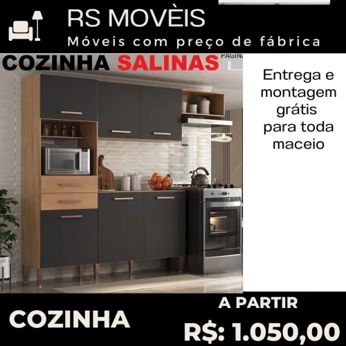 Cozinha Salinas - Móveis com Preço de Fábrica