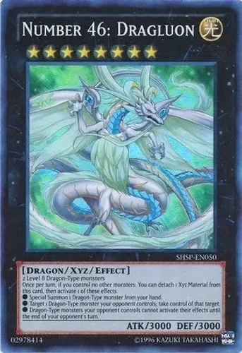 Yugioh!! Number 46: Dragluon Shsp-en050 Super Rare - Shadow
