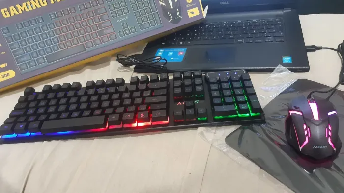 kit teclado e mouse gamer rgb - já é o menor preço