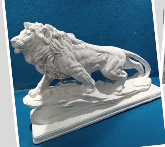 Escultura de Leão para Decoração