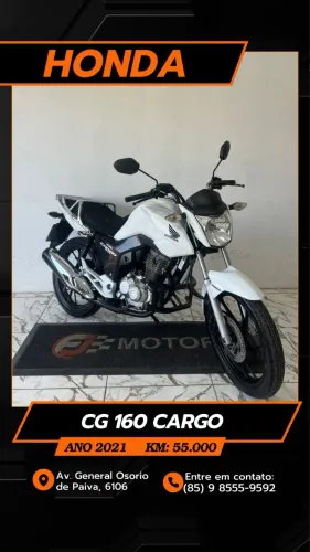 Honda cargo 160 ano 2021,Fjmotors aceitamos cartão e Financiamento bancário