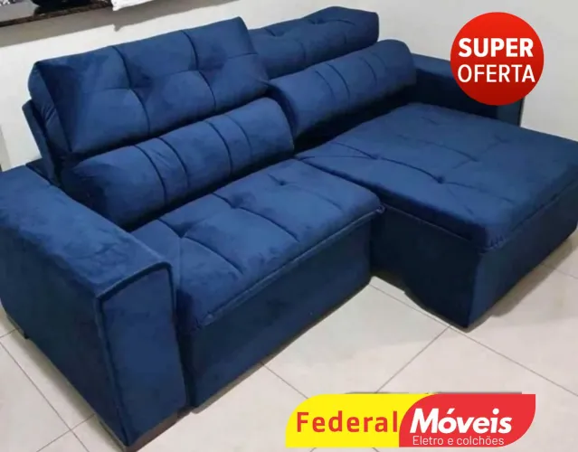 Sofá Retrátil e Reclinável 2 lugares 2,30m Novo - Sua Sala Merece!