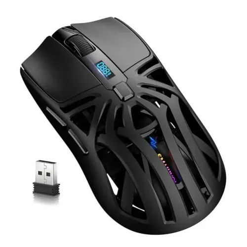 Mouse Gamer ultraleve SmailWolf 1000Hz, tri-mode, RGB, novo