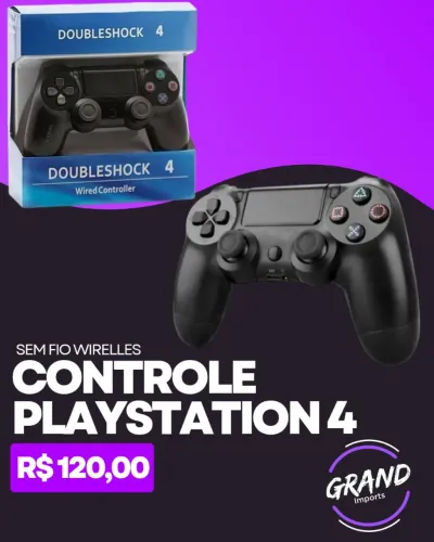 Controle PS4 Playstation 4 sem fio